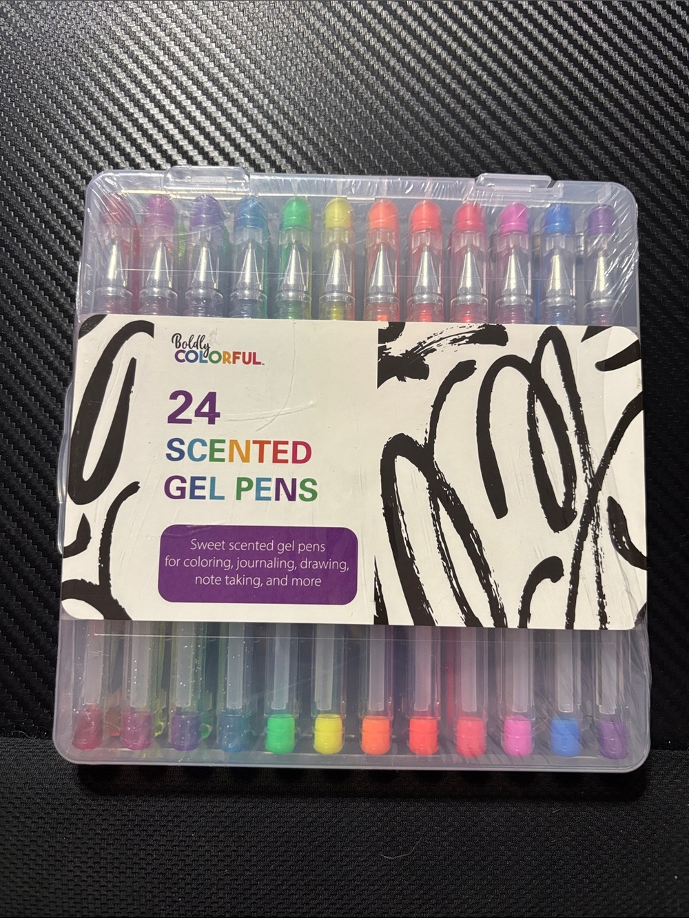 24-Pack Scented Gel Pens, Assorted Colors